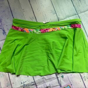 Wave Zone Swim Neon Green Skirt,